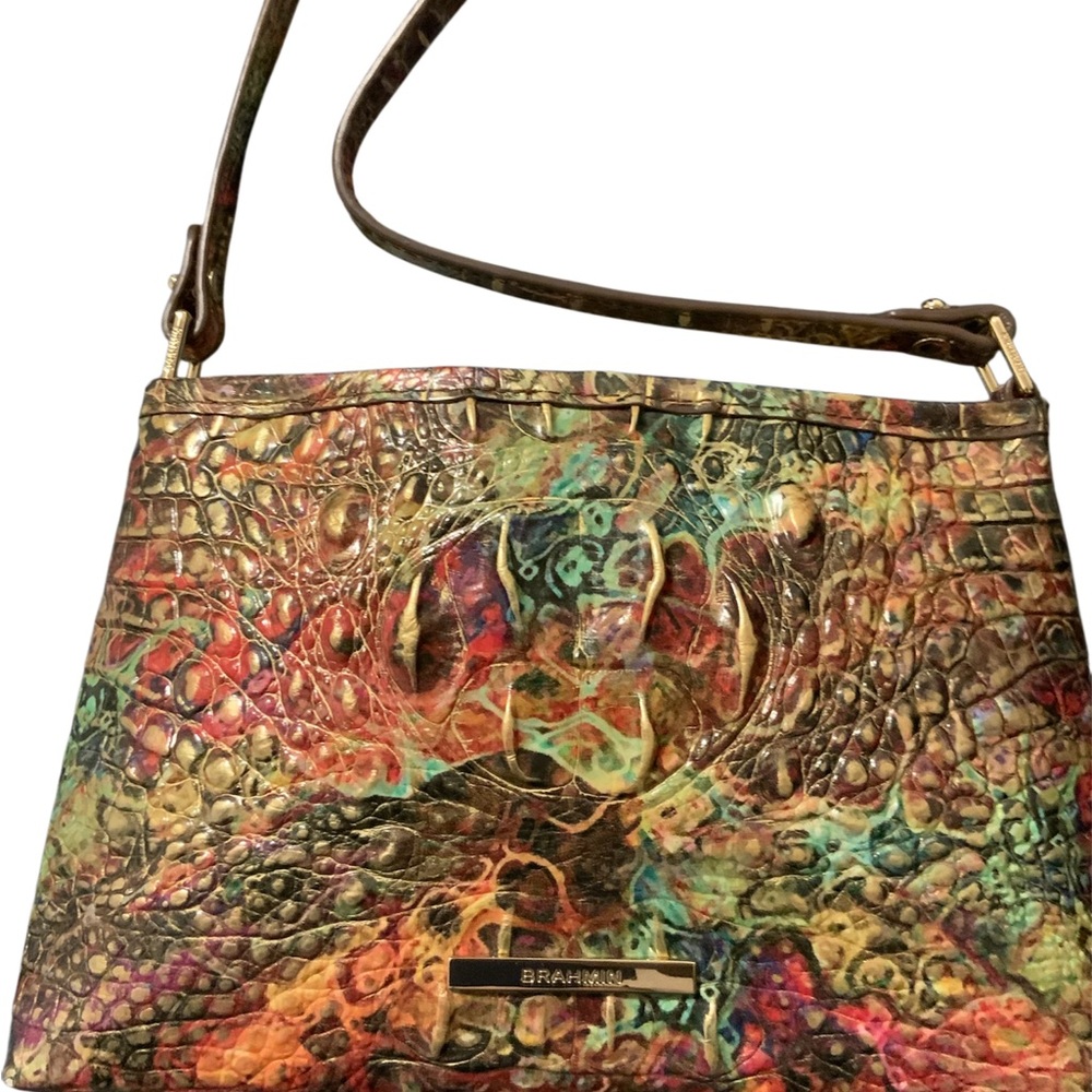 **SALE** NWOT Brahmin Lorelei Ammolite Satchel  Bag w/ EYE on front